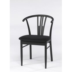 DC 58 - 2 Spisebordsstole i eg og sort lder