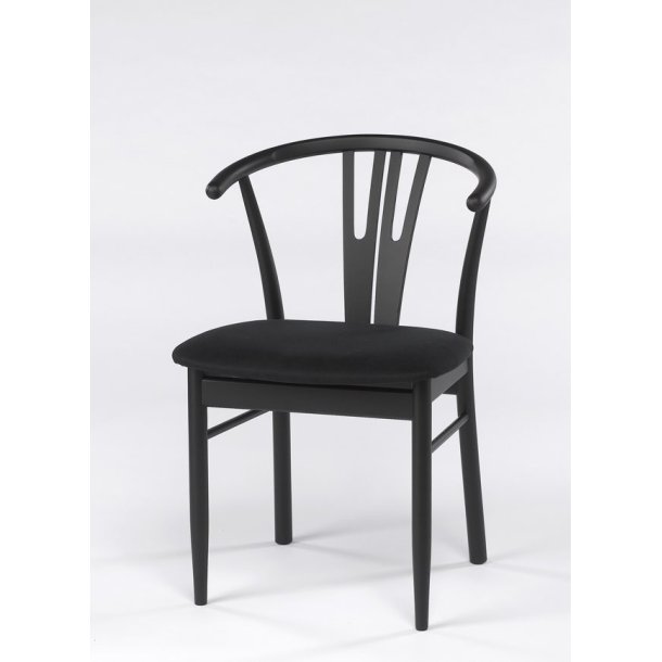 DC 58 - 2 Spisebordsstole i eg og sort lder