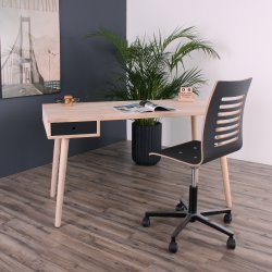 Denver - Skrivebord med 1 skuffe, eg