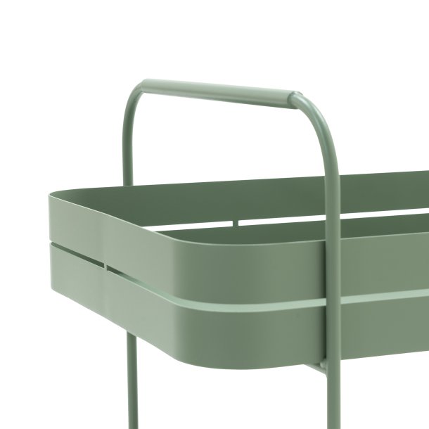 Carrito - Serveringsvogn i stvet grn metal