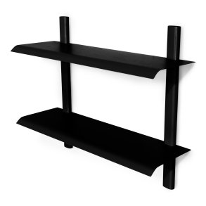 Repisa - Dobbelt væghylde i metal, 5 farver, bredde 60 cm.