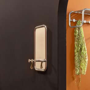 Flash - Hallspegel i nickel med tre krokar