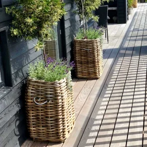 Ratata - Rottingkorg, fyrkantig, 41 x 41 x hjd 65 cm