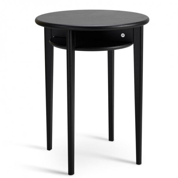 Swedish, Rundt hj�rnebord i massiv eg og fem forskellige finish. � 43 x h�jde 55 cm