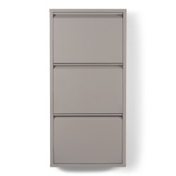 Zapato - Skoskab med 3 rum - silky taupe metal