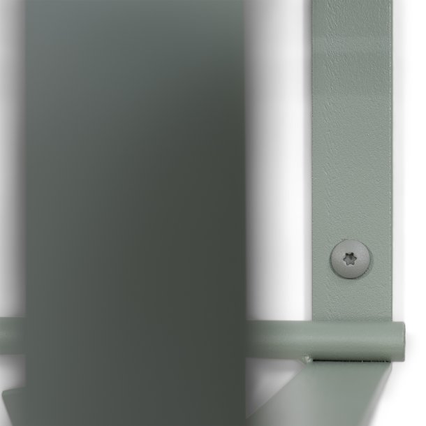 Dinex - Hattehylde i stvet grn metal, bredde 100 cm.