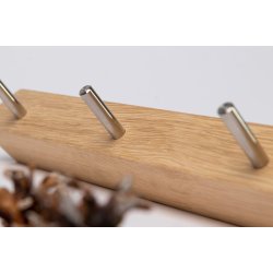 KR5 - Knagerkke i fem forskellige finish, med 5 kroge i blankpoleret rustfri stl