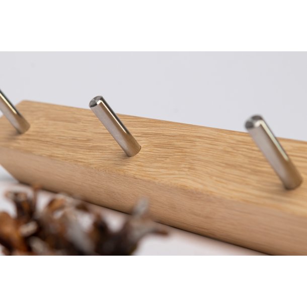 KR5 - Knagerkke i fem forskellige finish, med 5 kroge i blankpoleret rustfri stl