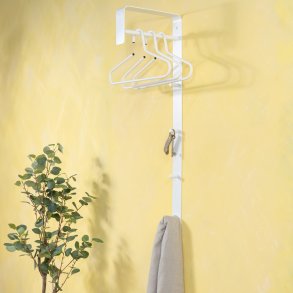 Artic - Hatthylla i vit metall, h�jd 115 cm.