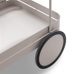 Carrito - Serveringsvogn i silky taupe metal