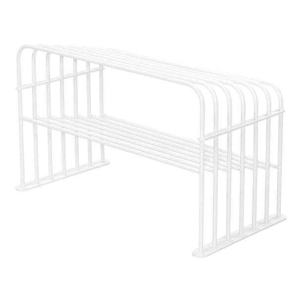 Vigas - Skohylla i vit metall, bredd 70 cm.