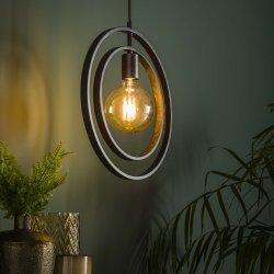 Frisky - Loftlampe i patineret metal