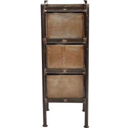 Saga - 3 rums opbevaringsskab i lakeret patineret jern