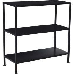 Seattle -patineret reol i sort metal, model small