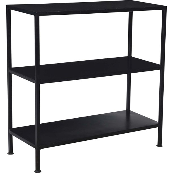 Seattle -patineret reol i sort metal, model small