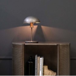 Winslet bordlampe i lakeret patineret jern