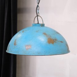 Thormann pendel i antik bl metal, model large