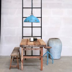 Thormann pendel i antik bl metal, model large