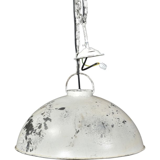 Thormann pendel i antik hvid metal, model large