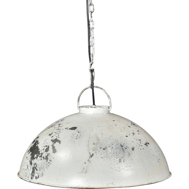 Thormann pendel i antik hvid metal, model large