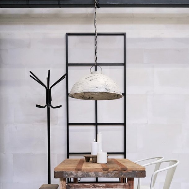 Thormann pendel i antik hvid metal, model large