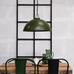 Thormann pendel i antik grn metal, model large