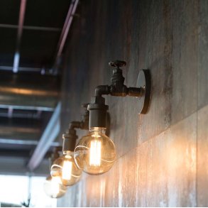 Albani vglampe i lakeret patineret jern