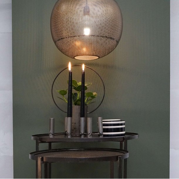 Moonlight pendel i lakeret jern, model medium