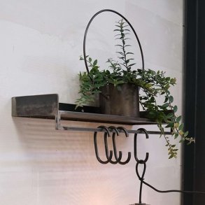 Maze  - 2 patinerede jernhylder, model large