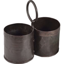 Camas - Dobbelt-Btte i jern, 2 stk.