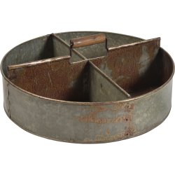 Agustin zinkkasse med fire rum