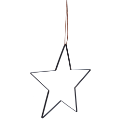 Stjerne i patineret metal - model Large