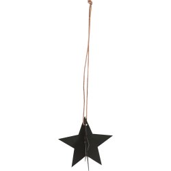 Stj�rna i patinerad svart metall