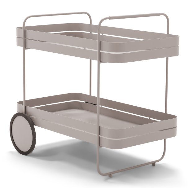 Carrito - Serveringsvogn i silky taupe metal