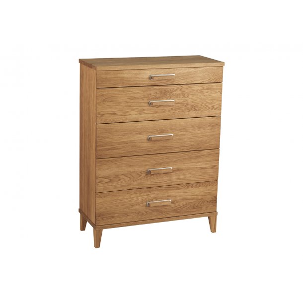 Dixi - Kommode med 5 skuffer og bredde 70 cm