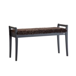 Meja - B�nk i sort eg med en bredde p� 98 cm