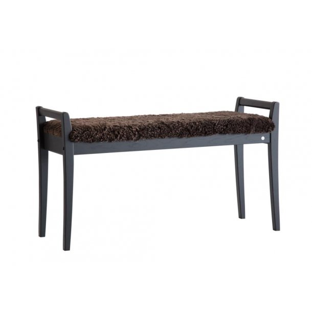 Meja - B�nk i sort eg med en bredde p� 98 cm