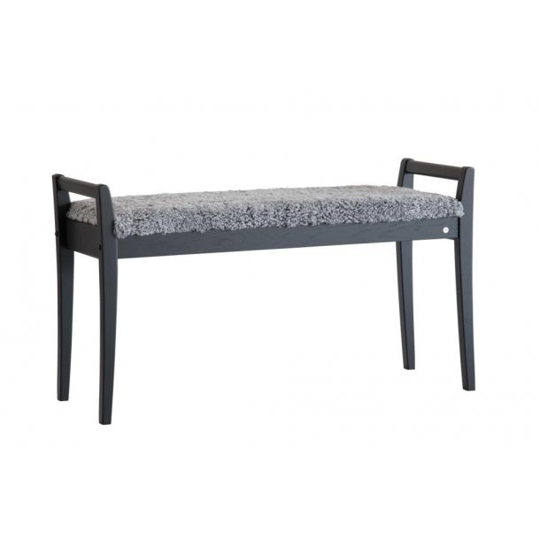 Meja - B�nk i sort eg med en bredde p� 98 cm