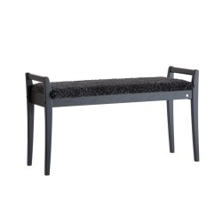 Meja - B�nk i sort eg med en bredde p� 98 cm