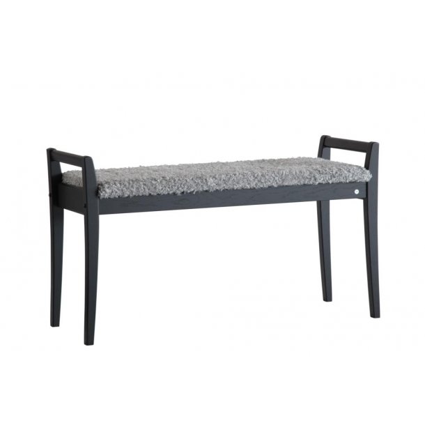 Meja - B�nk i sort eg med en bredde p� 98 cm