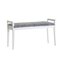 Meja - B�nk i hvidlakeret med en bredde p� 98 cm