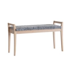 Meja - B�nk i hvidolieret eg med en bredde p� 98 cm