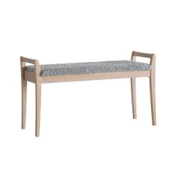 Meja - B�nk i hvidolieret eg med en bredde p� 98 cm