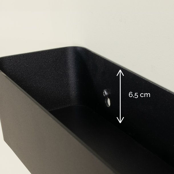 Maxi - Hylde, knage i sort metal med 3 knager