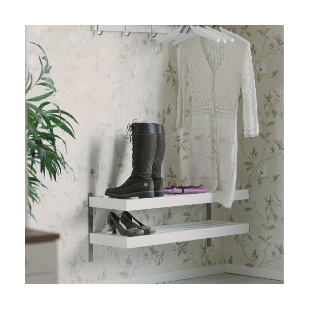 Hall - Dobbelt skohylde som v�gmodel med en bredde p� 80 cm