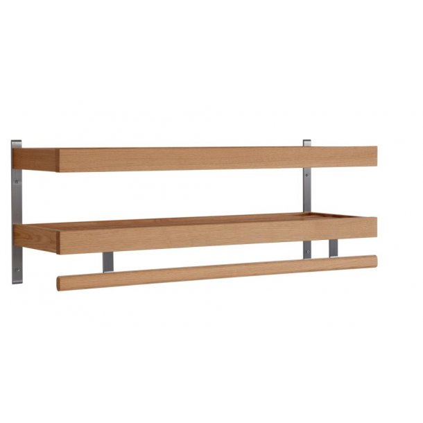 Hall - Dobbelt hattehylde med en bredde p� 80 cm