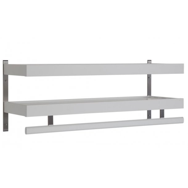 Hall - Dobbelt hattehylde med en bredde p� 80 cm