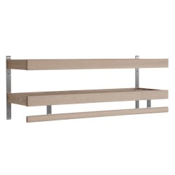 Hall - Dobbelt hattehylde med en bredde p� 80 cm
