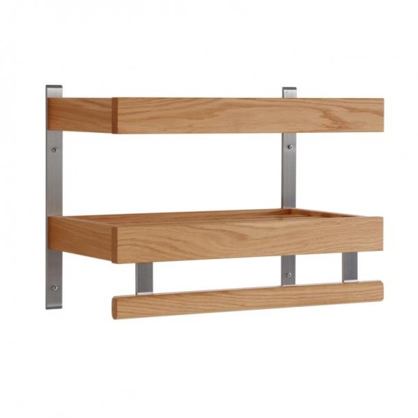 Hall - Dobbelt hattehylde med en bredde p� 50 cm
