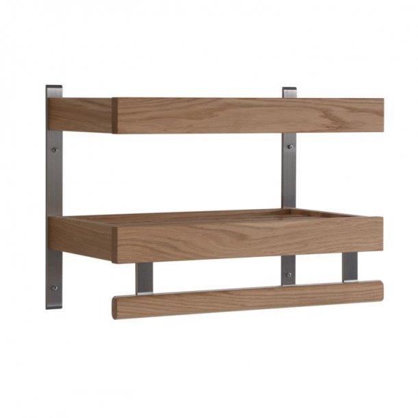 Hall - Dobbelt hattehylde med en bredde p� 50 cm
